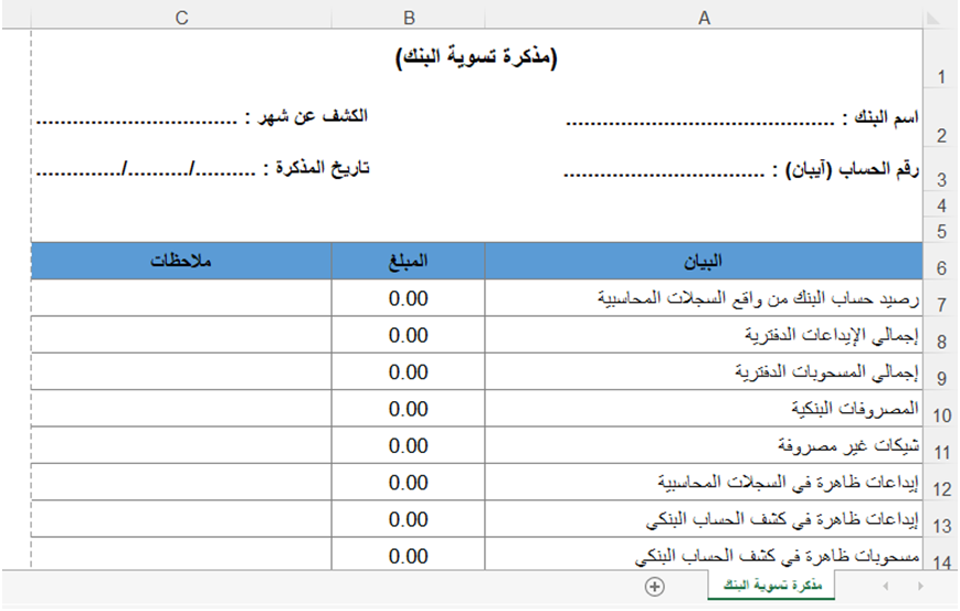 مذكرة التسوية 