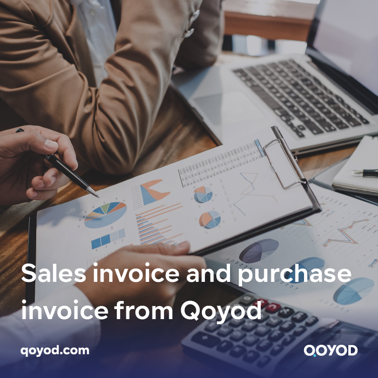 Sales invoice and purchase invoice from Qoyod