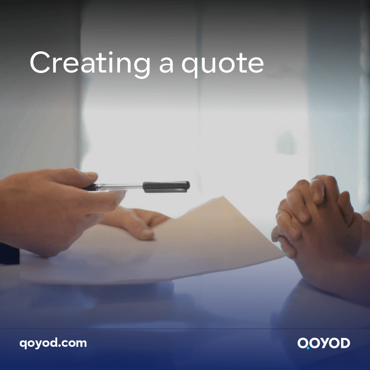 Creating a quote