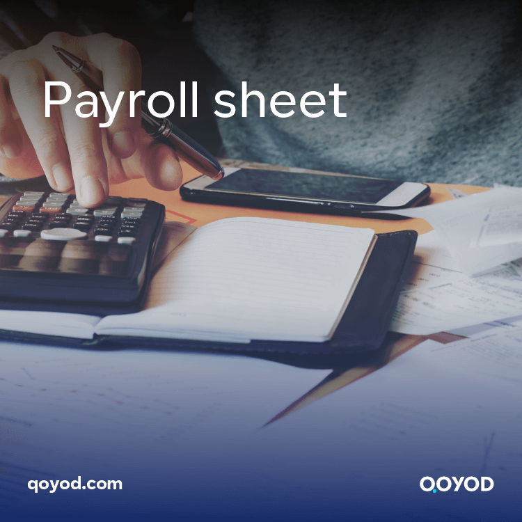 Payroll sheet