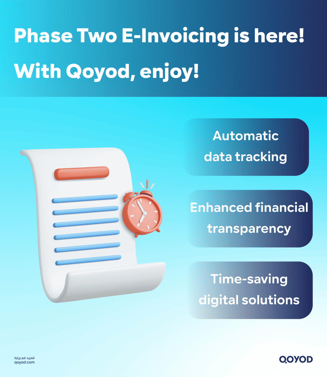 Phase Two E-Invoicing is here! Mytv lives With Qoyod, enjoy!