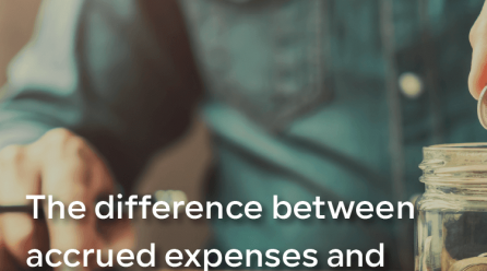 The difference between accrued expenses and accrued revenue
