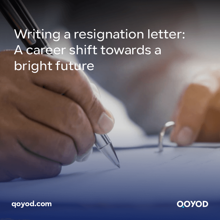 Writing a resignation letter A career shift towards a bright future